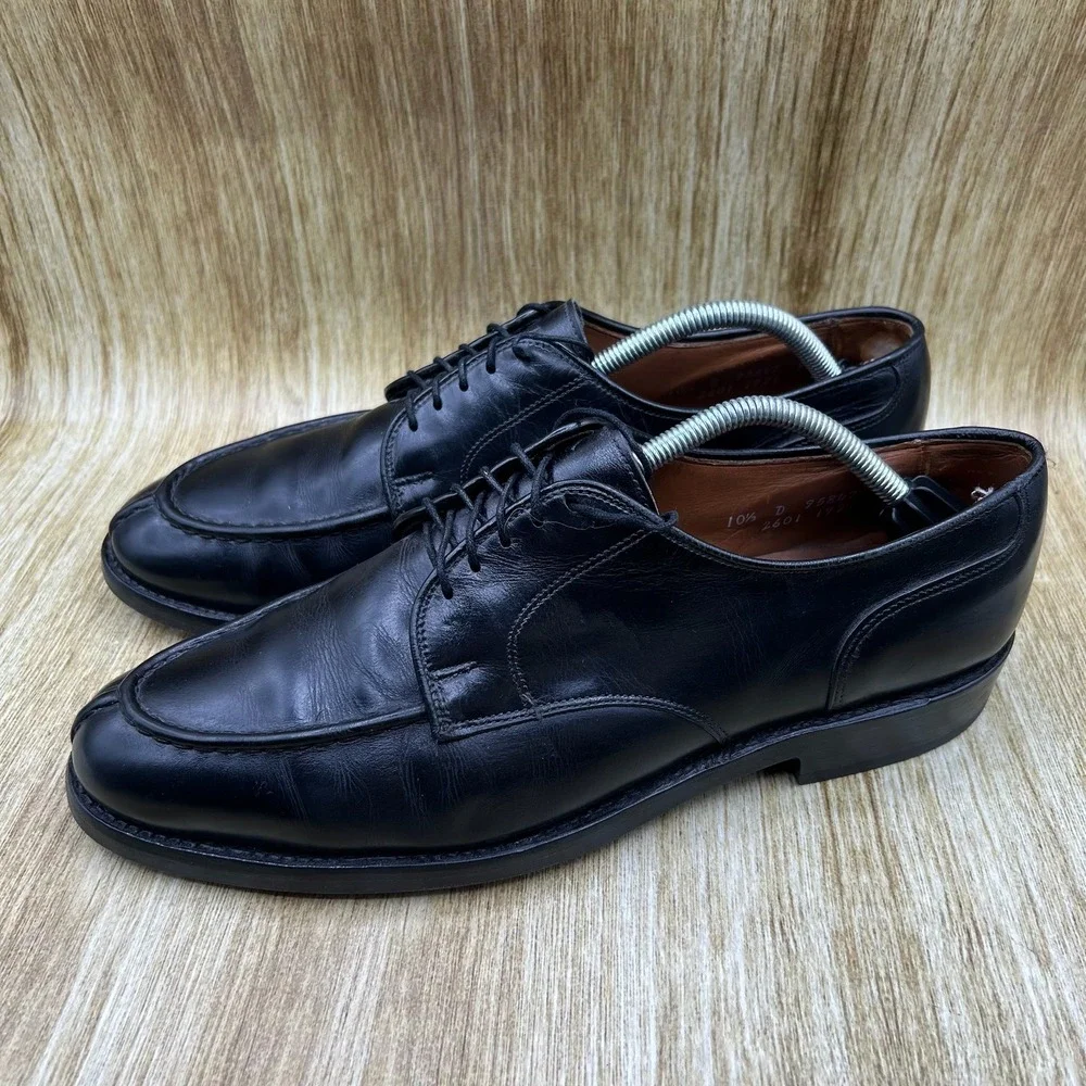 Allen Edmonds Bradley Split Toe Derby Men's Size 10.5 D Black Leather Shoes 2601